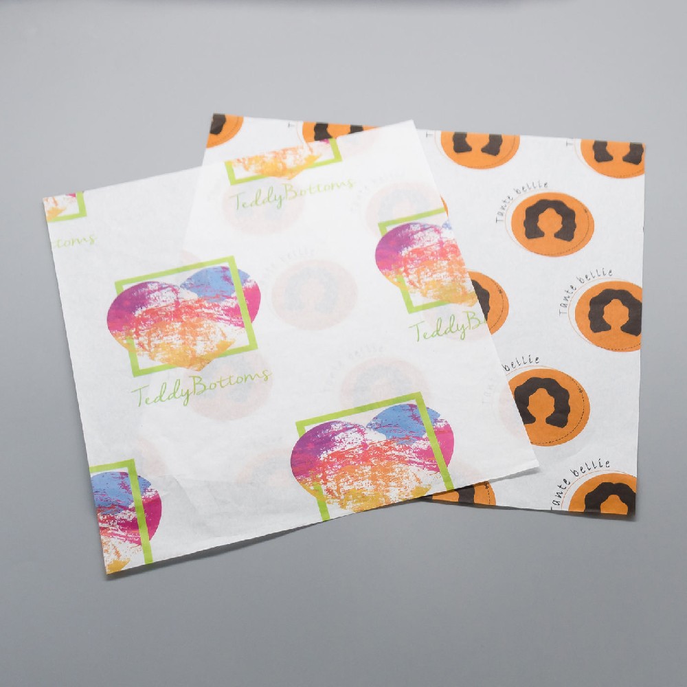 Custom Greaseproof Paper Food Grade Greaseproof Paper , Burger Wrapping Paper