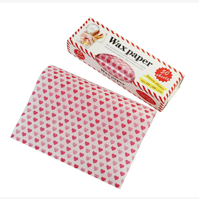 Brand Logo Parchment Baking Grease Proof Paper Custom Printed Greaseproof Food Wrapping Paper for Deli Food Bread Packaging